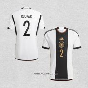 Camiseta Primera Alemania Jugador Rudiger 2022