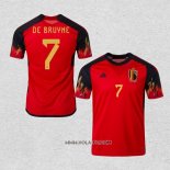 Camiseta Primera Belgica Jugador De Bruyne 2022