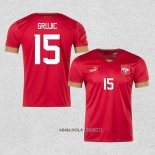 Camiseta Primera Serbia Jugador Grujic 2022