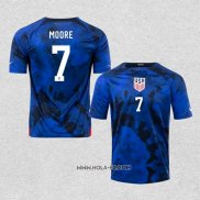 Camiseta Segunda Estados Unidos Jugador Moore 2022