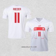 Camiseta Segunda Suiza Jugador Rieder 2022