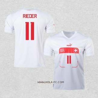 Camiseta Segunda Suiza Jugador Rieder 2022