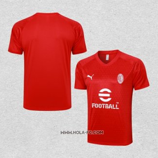 Camiseta de Entrenamiento AC Milan 2023-2024 Rojo