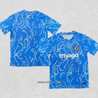 Camiseta de Entrenamiento Chelsea 2022 Azul Claro