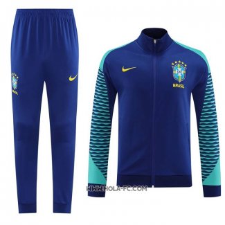 Chandal de Chaqueta del Brasil 2023-2024 Azul