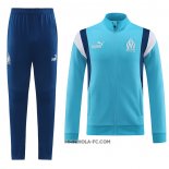 Chandal de Chaqueta del Olympique Marsella 2023-2024 Nino Azul