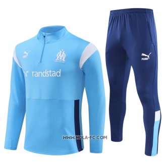 Chandal de Sudadera del Olympique Marsella 2023-2024 Azul