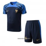 Chandal del Francia 2022-2023 Manga Corta Azul - Pantalon Corto