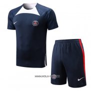 Chandal del Paris Saint-Germain 2022-2023 Manga Corta Azul - Pantalon Corto