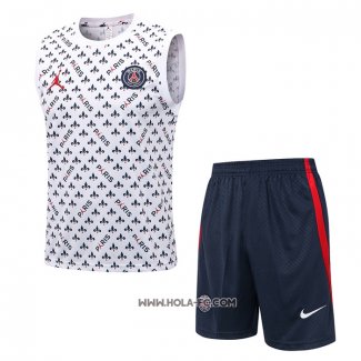 Chandal del Paris Saint-Germain Jordan 2022-2023 Sin Mangas Blanco