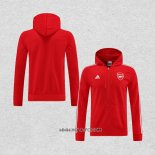 Chaqueta con Capucha del Arsenal 2022-2023 Rojo