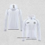 Chaqueta con Capucha del Napoli 2023-2024 Blanco