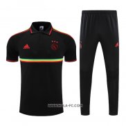 Conjunto Polo del Ajax 2022-2023 Negro