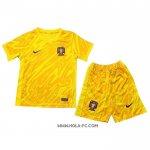 Camiseta Portugal Portero 2024 Nino Amarillo