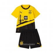 Camiseta Primera Borussia Dortmund 2023-2024 Nino