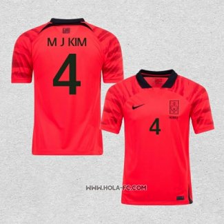 Camiseta Primera Corea del Sur Jugador Kim Min-Jae 2022