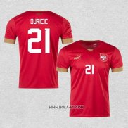Camiseta Primera Serbia Jugador Duricic 2022