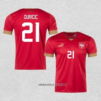 Camiseta Primera Serbia Jugador Duricic 2022