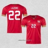 Camiseta Primera Serbia Jugador Lazovic 2022