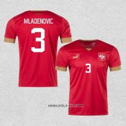 Camiseta Primera Serbia Jugador Mladenovic 2022