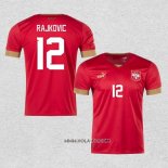 Camiseta Primera Serbia Jugador Rajkovic 2022