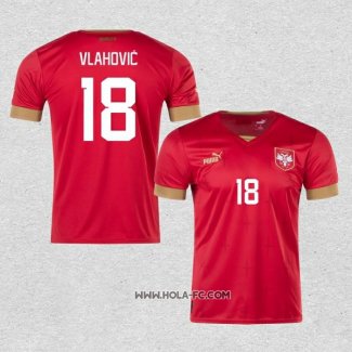 Camiseta Primera Serbia Jugador Vlahovic 2022
