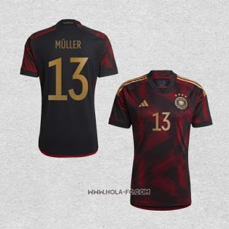 Camiseta Segunda Alemania Jugador Muller 2022