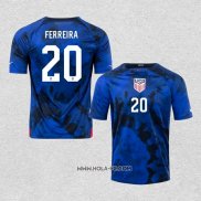 Camiseta Segunda Estados Unidos Jugador Ferreira 2022