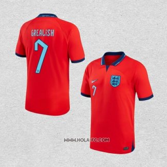 Camiseta Segunda Inglaterra Jugador Grealish 2022