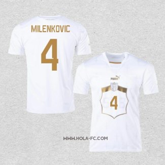 Camiseta Segunda Serbia Jugador Milenkovic 2022