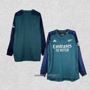 Camiseta Tercera Arsenal 2023-2024 Manga Larga
