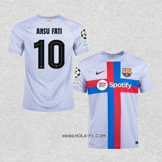 Camiseta Tercera Barcelona Jugador Ansu Fati 2022-2023