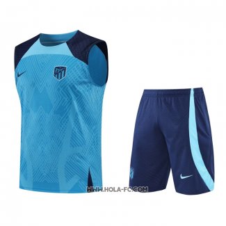 Chandal del Atletico Madrid 2022-2023 Sin Mangas Azul