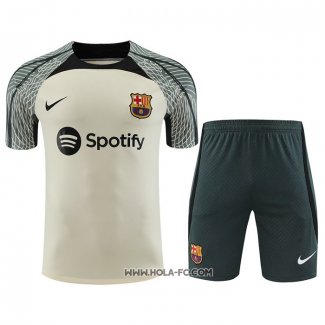 Chandal del Barcelona 2023-2024 Manga Corta Verde - Pantalon Corto