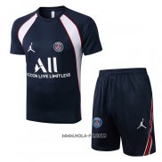 Chandal del Paris Saint-Germain Jordan 2022-2023 Manga Corta Azul - Pantalon Corto