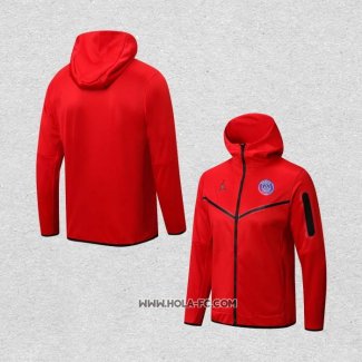 Chaqueta con Capucha del Paris Saint-Germain Jordan 2022-2023 Rojo