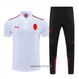 Conjunto Polo del AC Milan 2022-2023 Blanco