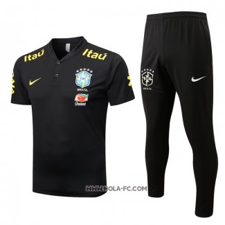 Conjunto Polo del Brasil 2022-2023 Negro