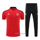 Conjunto Polo del Manchester United 2022-2023 Rojo