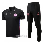 Conjunto Polo del Paris Saint-Germain Jordan 2022-2023 Negro