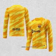 Camiseta Barcelona Portero 2023-2024 Manga Larga Amarillo