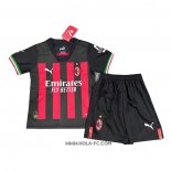 Camiseta Primera AC Milan 2022-2023 Nino