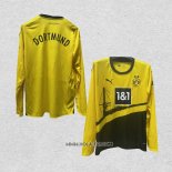 Camiseta Primera Borussia Dortmund 2023-2024 Manga Larga