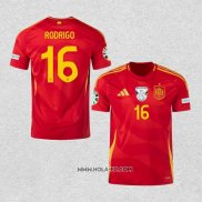 Camiseta Primera Espana Jugador Rodrigo 2024