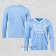 Camiseta Primera Manchester City 2023-2024 Manga Larga