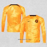 Camiseta Primera Paises Bajos 2022 Manga Larga