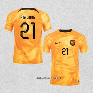 Camiseta Primera Paises Bajos Jugador F.De Jong 2022