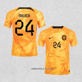 Camiseta Primera Paises Bajos Jugador Malacia 2022