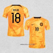 Camiseta Primera Paises Bajos Jugador Taylor 2022