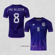 Camiseta Segunda Argentina Jugador Mac Allister 2022